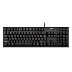 SVEN KB-S300, Keyboard, Waterproof design, 104 keys, traditional layout, Comfortable, quiet and precise keystroke, USB, OS compatibility: Windows, MacOS, Linux; Black, Rus/Ukr/Eng